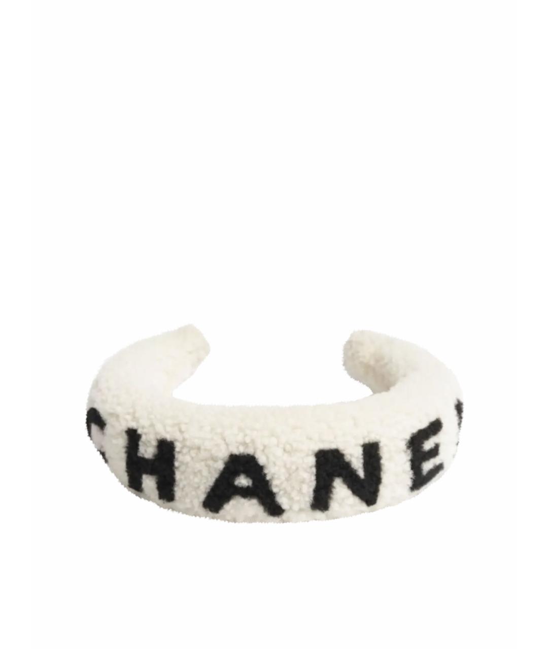 CHANEL Белый ободок, фото 1