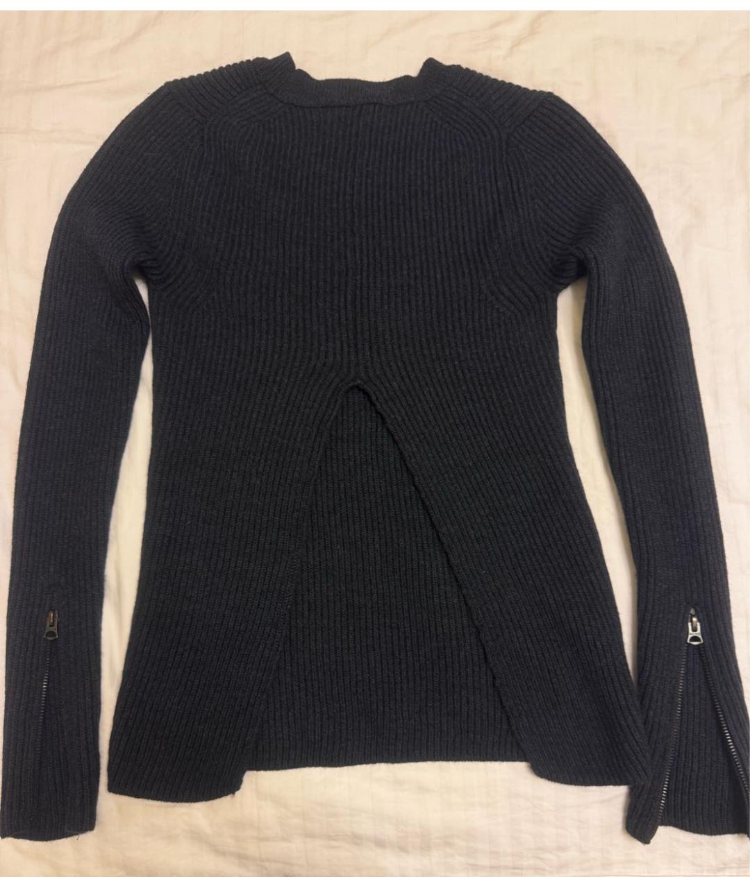 ACNE STUDIOS Темно-синий шерстяной джемпер / свитер, фото 2