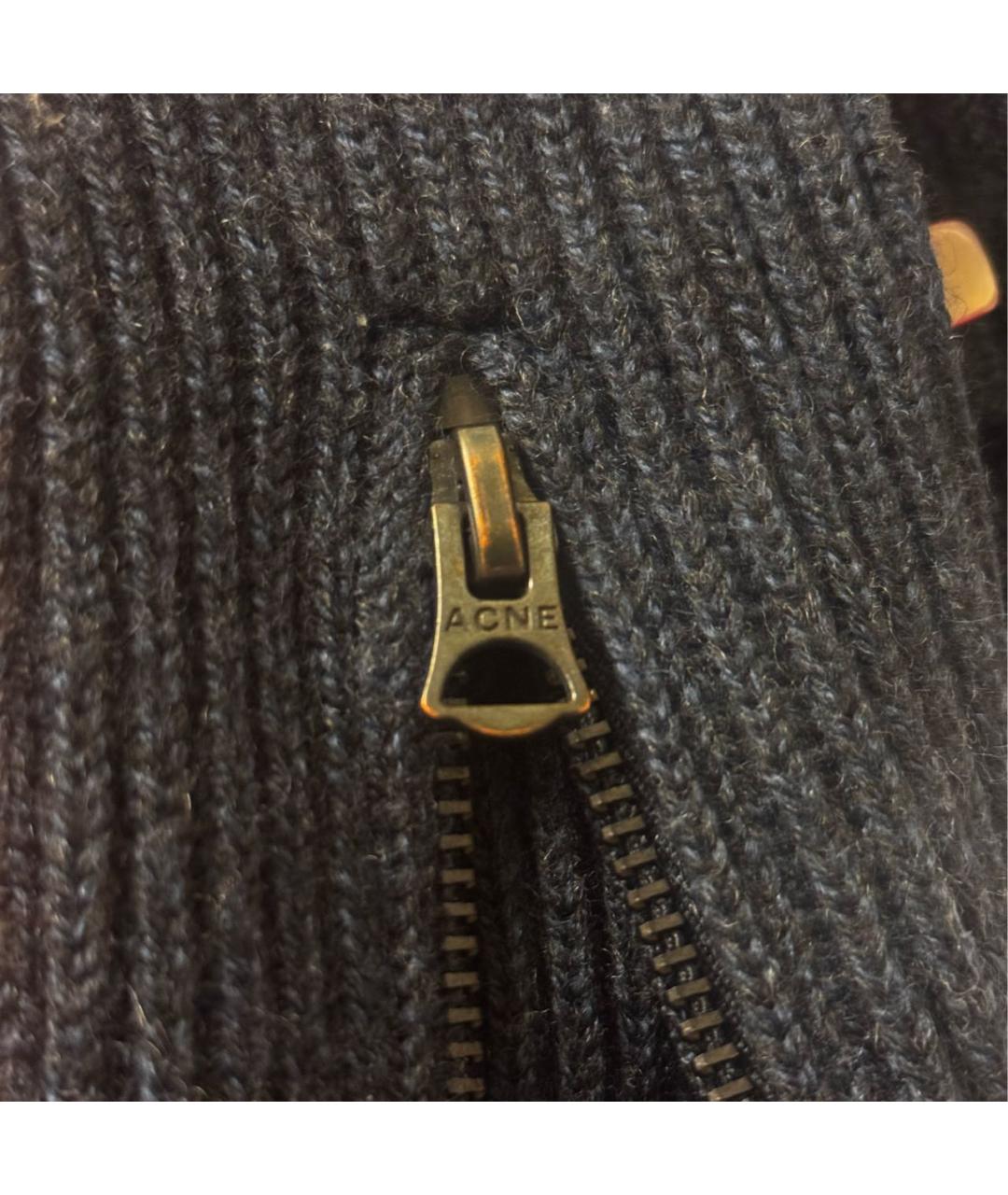 ACNE STUDIOS Темно-синий шерстяной джемпер / свитер, фото 6