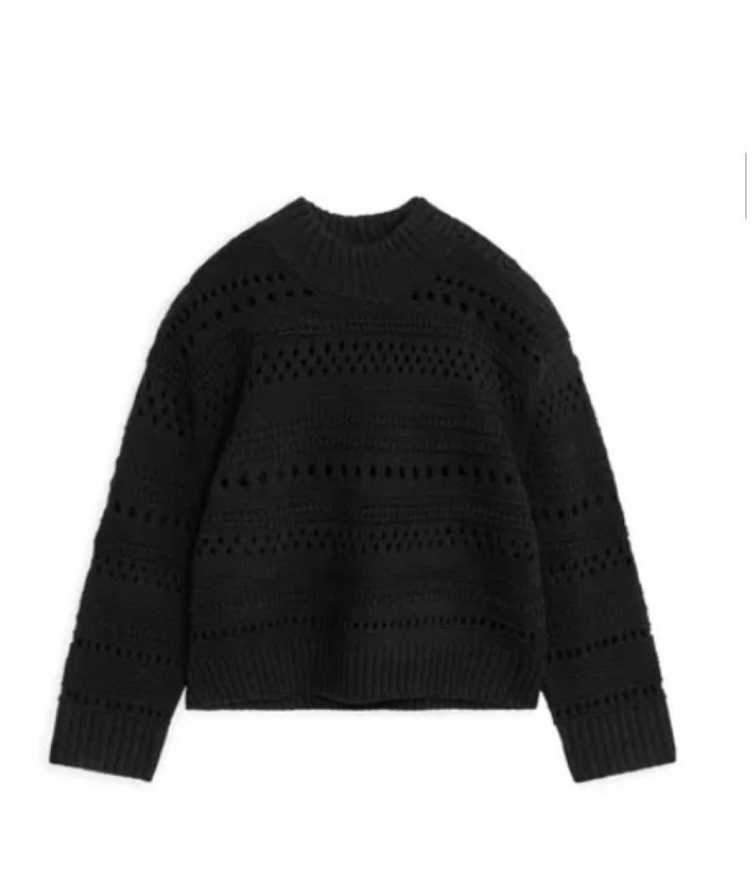 ARKET Черный хлопковый джемпер / свитер, фото 9