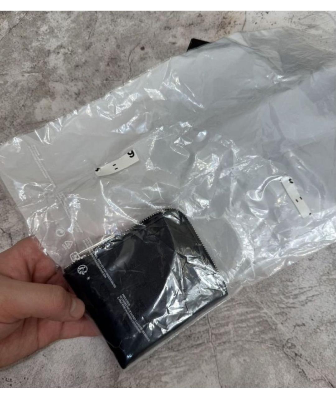 MAISON MARGIELA Черный кожаный кошелек, фото 8