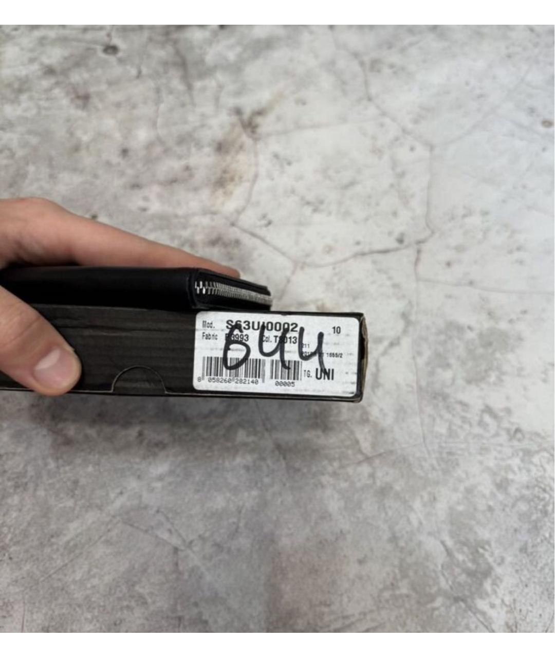 MAISON MARGIELA Черный кожаный кошелек, фото 2