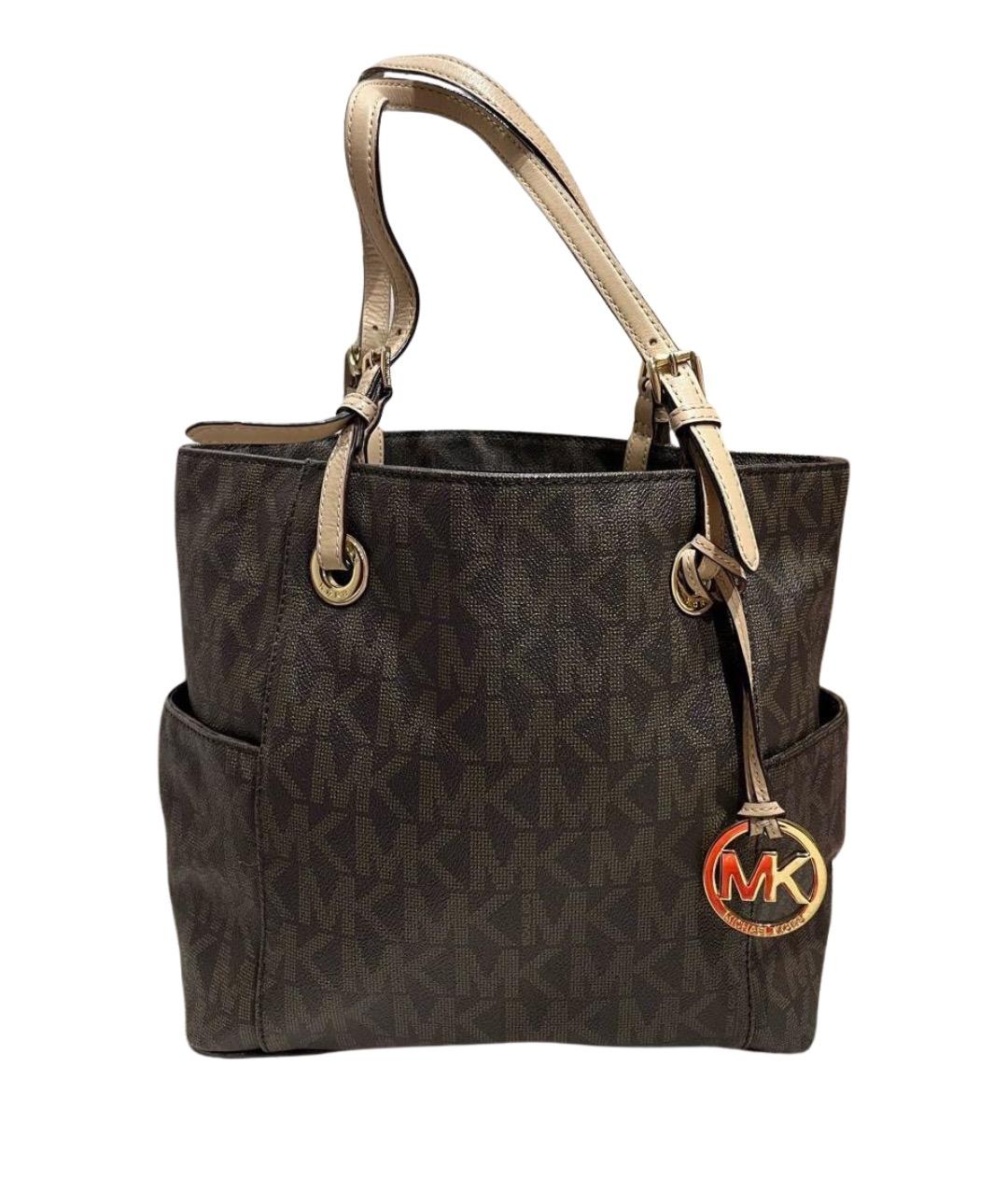 MICHAEL KORS Коричневая сумка тоут, фото 1