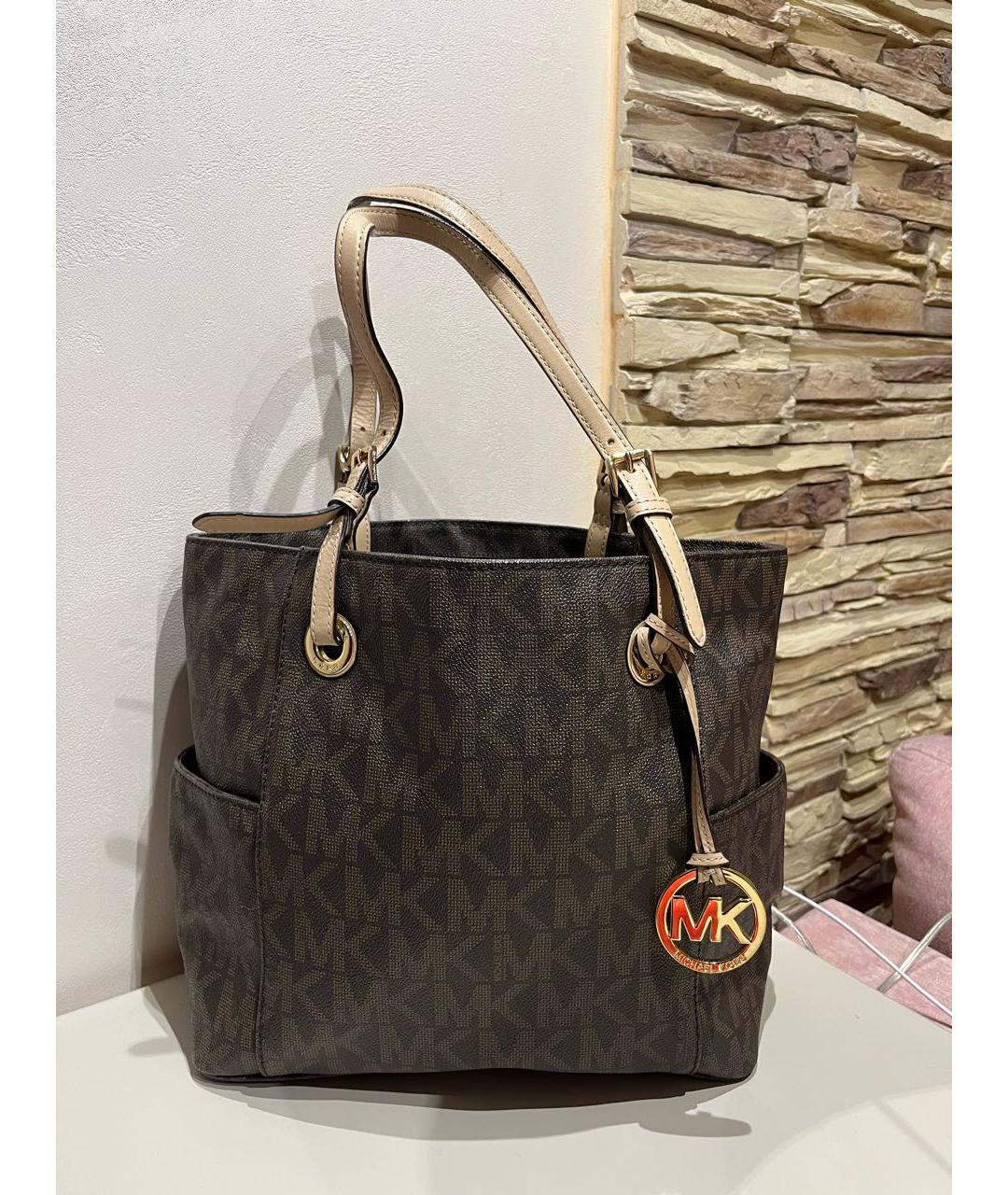 MICHAEL KORS Коричневая сумка тоут, фото 6