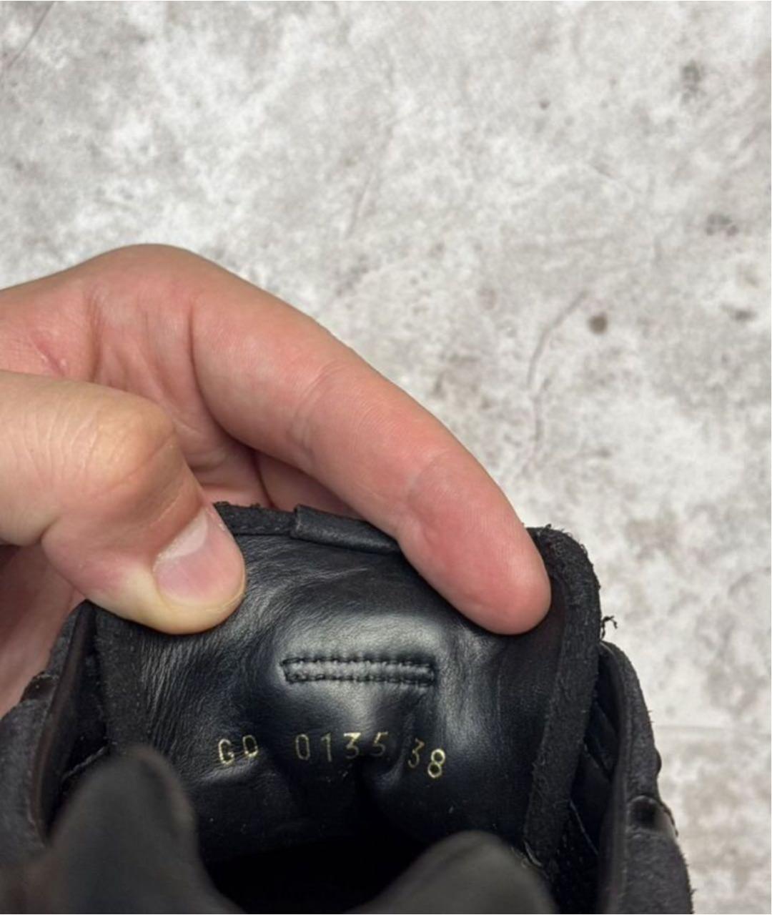 LOUIS VUITTON Черные кожаные кроссовки, фото 7