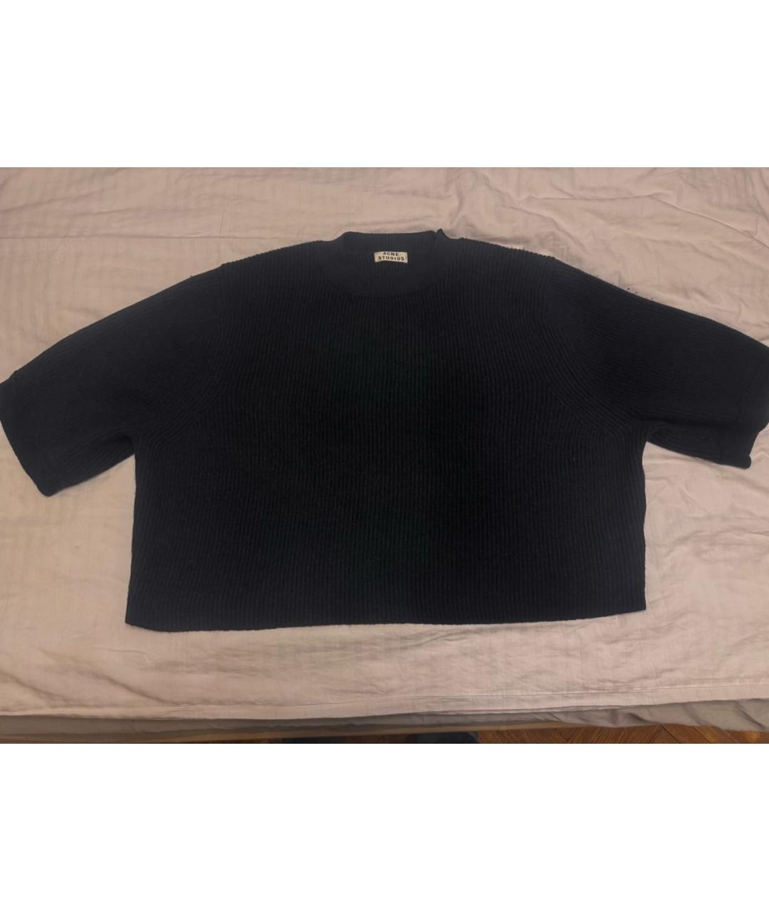 ACNE STUDIOS Темно-синий шерстяной джемпер / свитер, фото 6