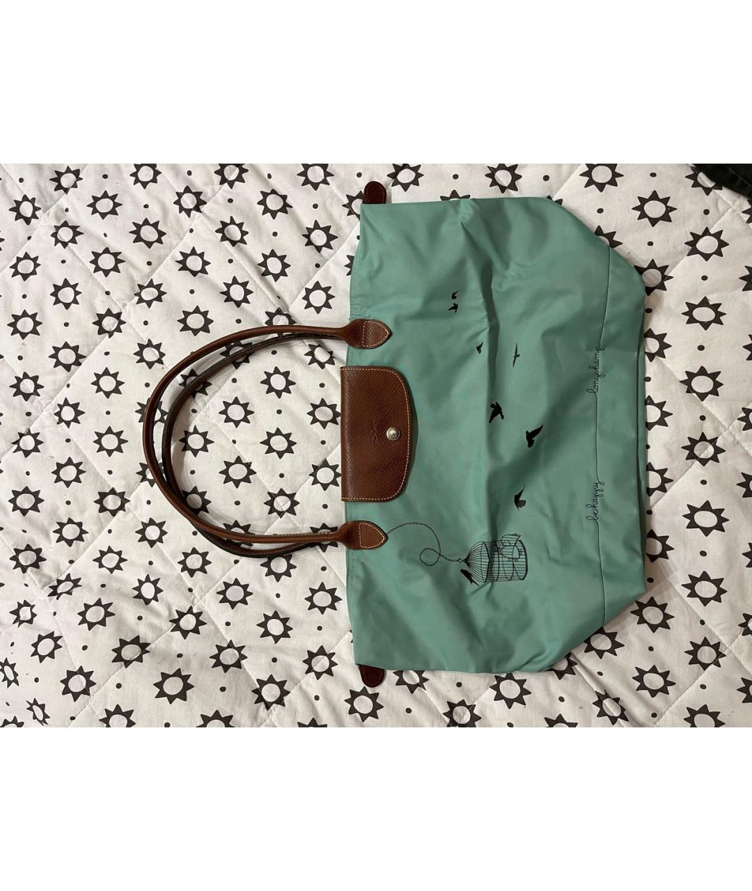 LONGCHAMP Бирюзовая сумка через плечо, фото 2