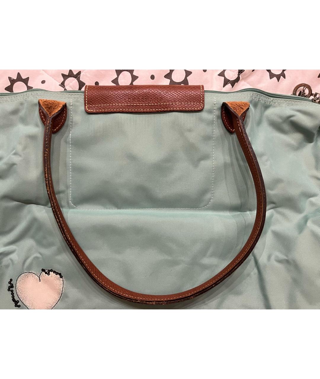 LONGCHAMP Бирюзовая сумка через плечо, фото 5