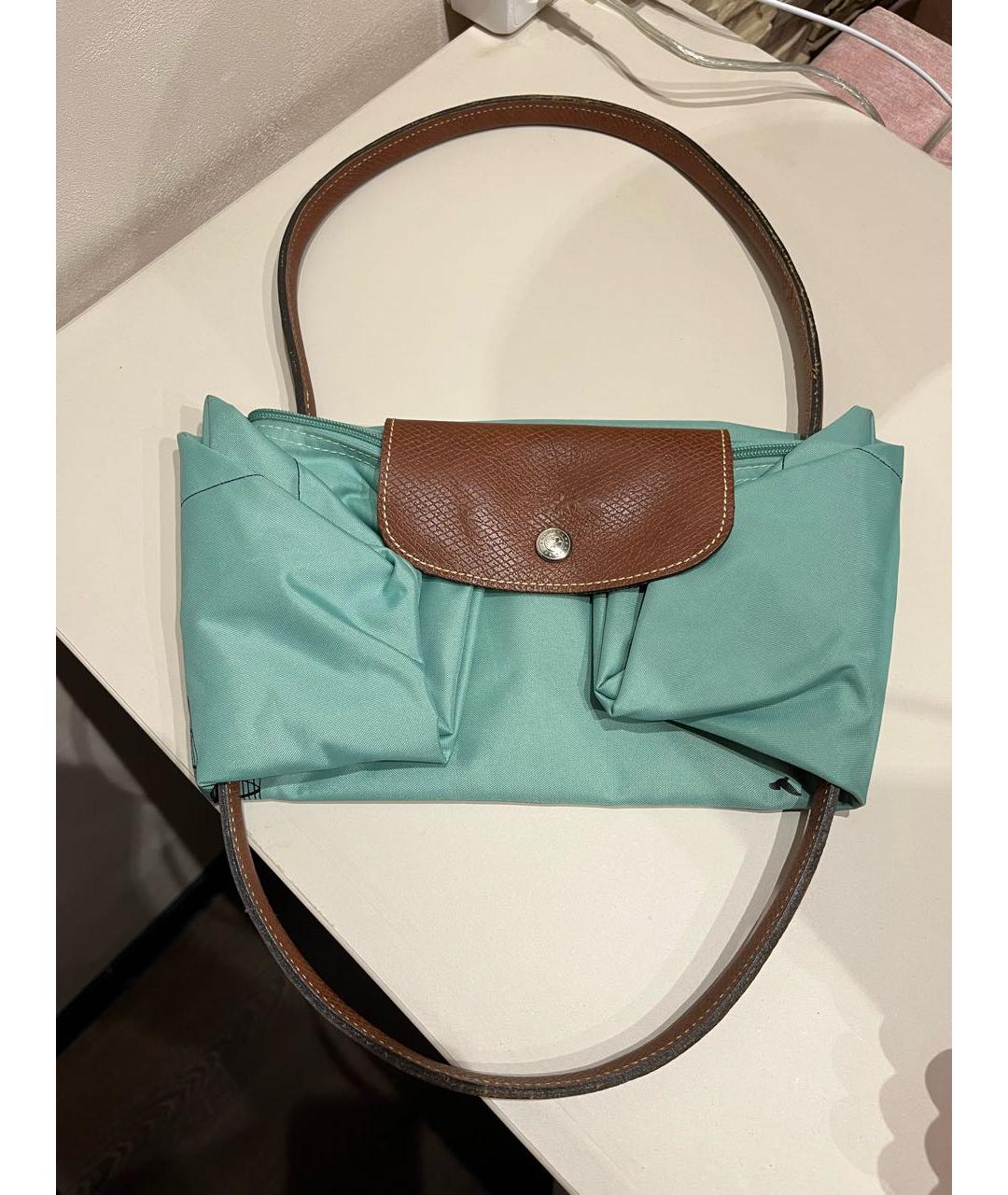 LONGCHAMP Бирюзовая сумка через плечо, фото 4