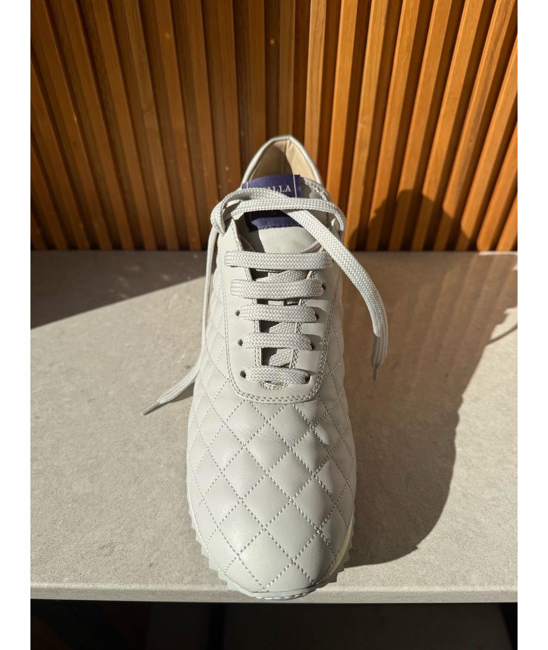 LE SILLA Серые кожаные кроссовки, фото 3