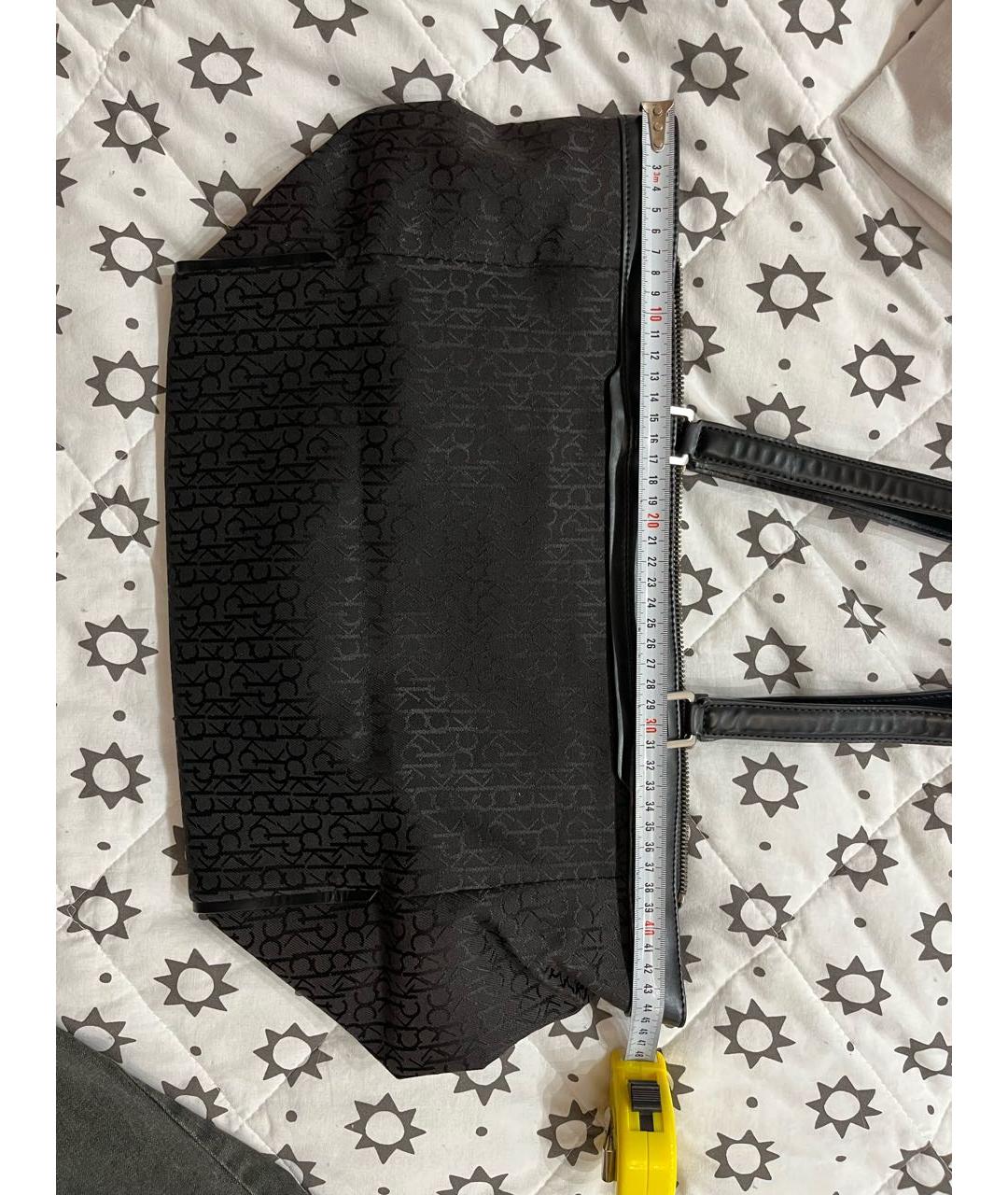 CALVIN KLEIN Черная тканевая сумка через плечо, фото 7