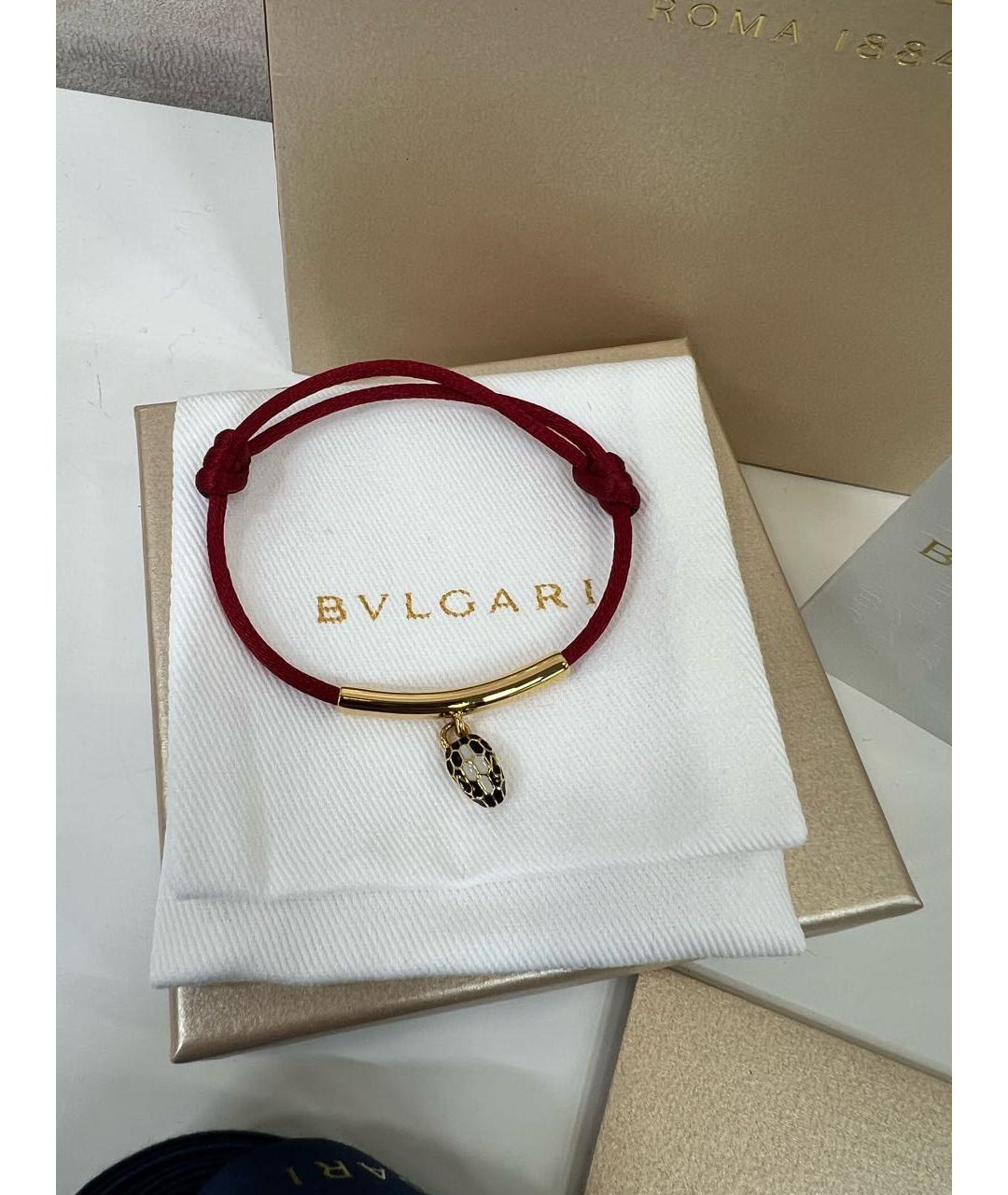 BVLGARI Красный латунный браслет, фото 4