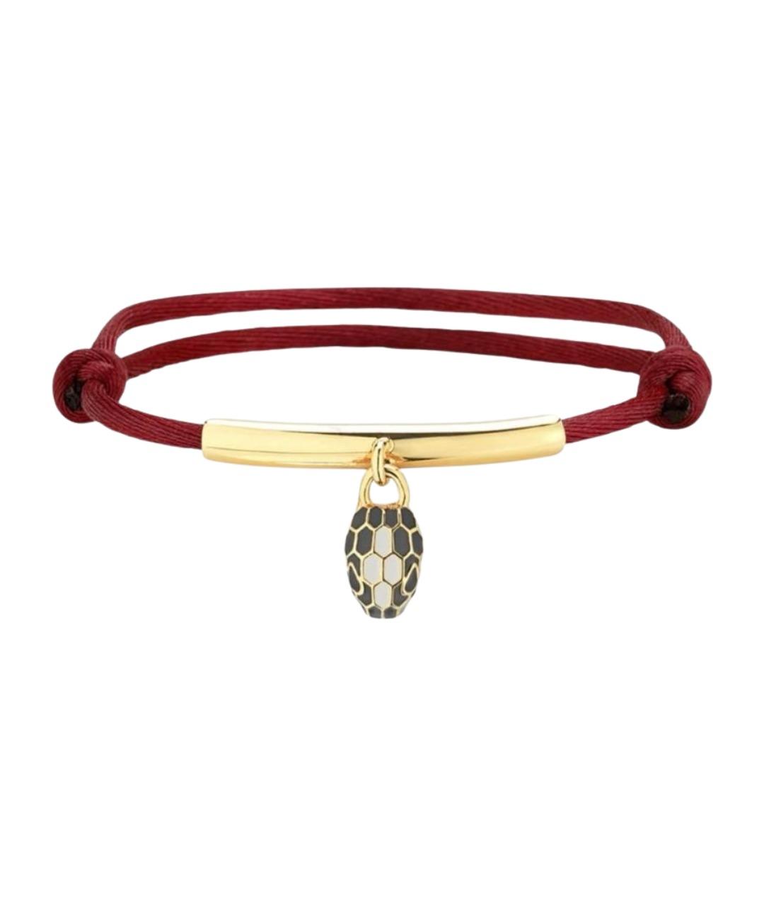 BVLGARI Красный латунный браслет, фото 1