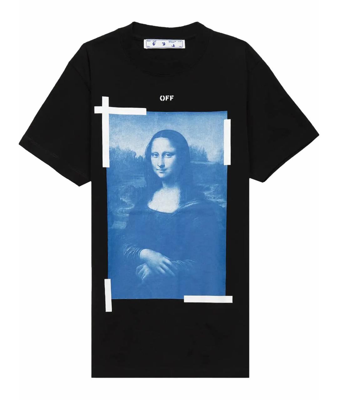 OFF-WHITE Черная хлопковая футболка, фото 1