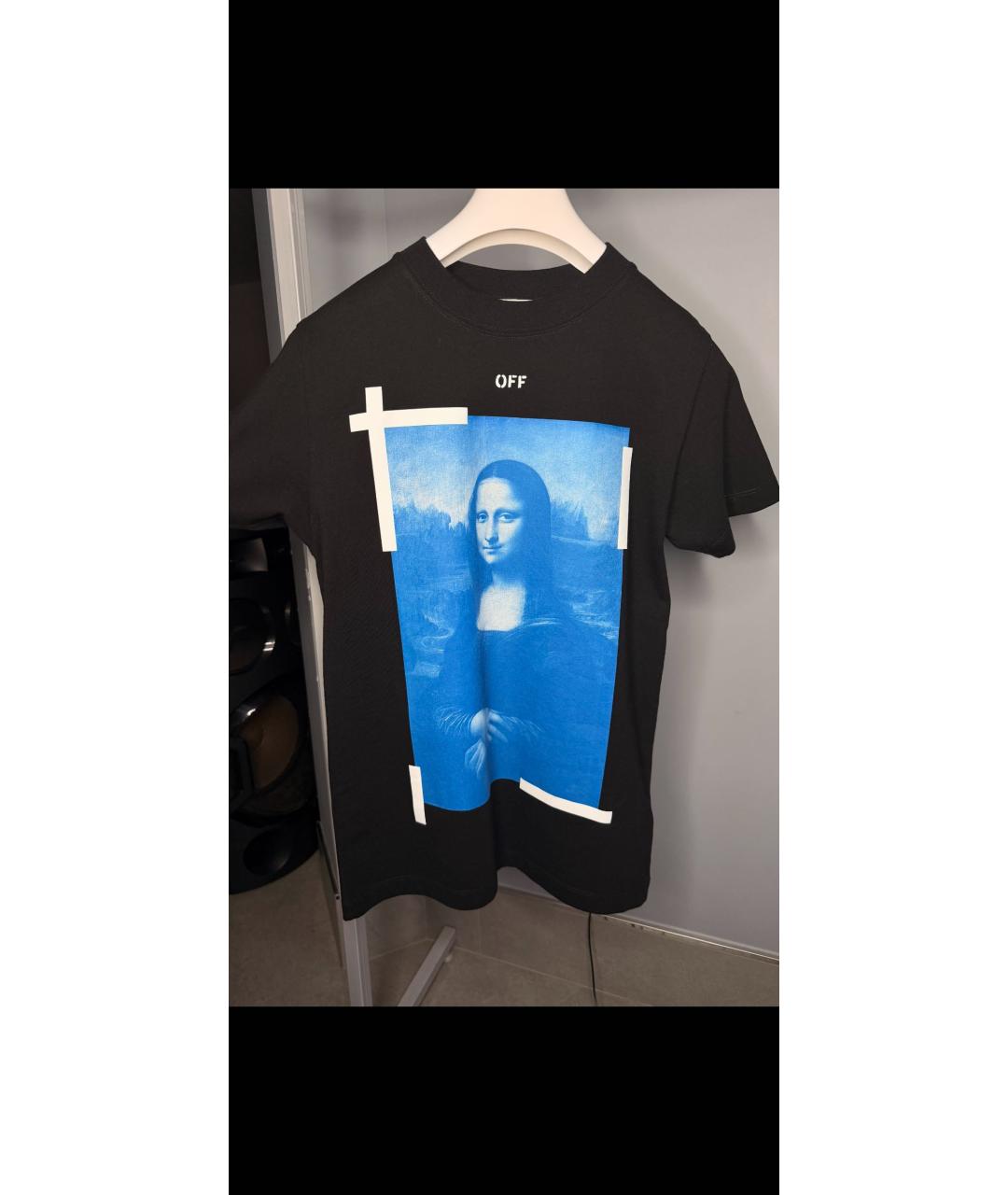 OFF-WHITE Черная хлопковая футболка, фото 6