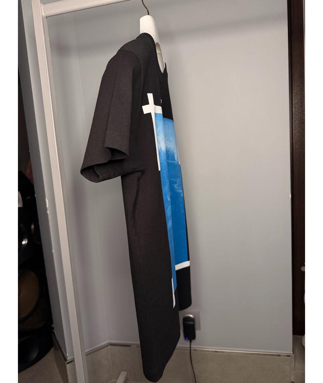 OFF-WHITE Черная хлопковая футболка, фото 4