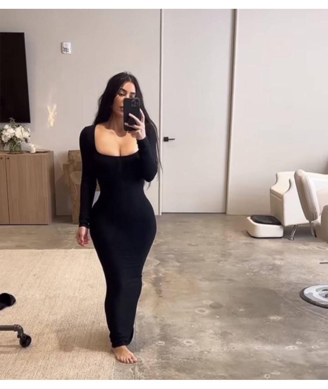 SKIMS Черное вечернее платье, фото 6