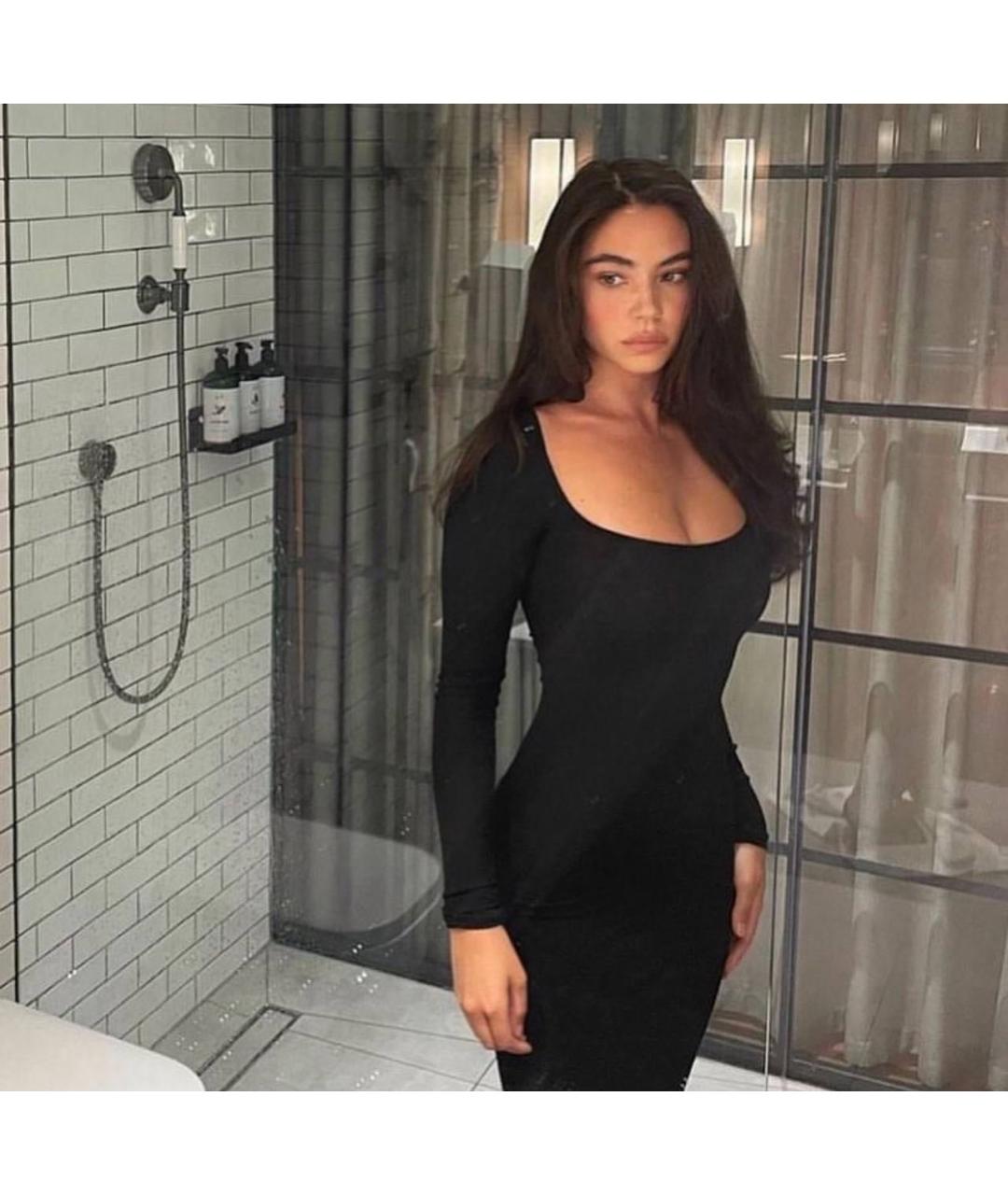 SKIMS Черное вечернее платье, фото 7