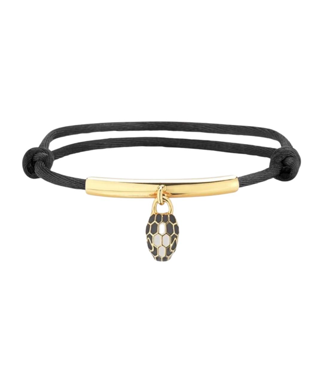 BVLGARI Черный латунный браслет, фото 1