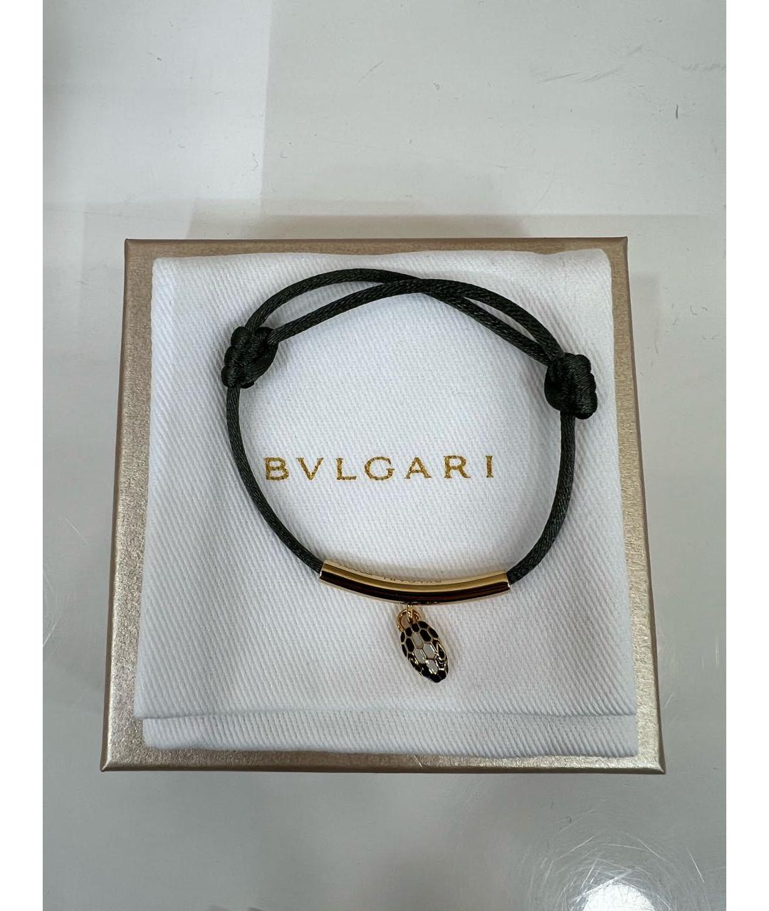 BVLGARI Хаки латунный браслет, фото 4