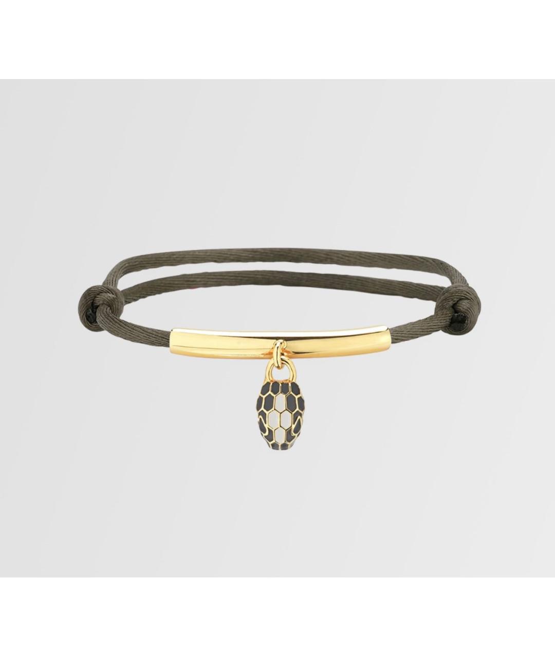 BVLGARI Хаки латунный браслет, фото 5