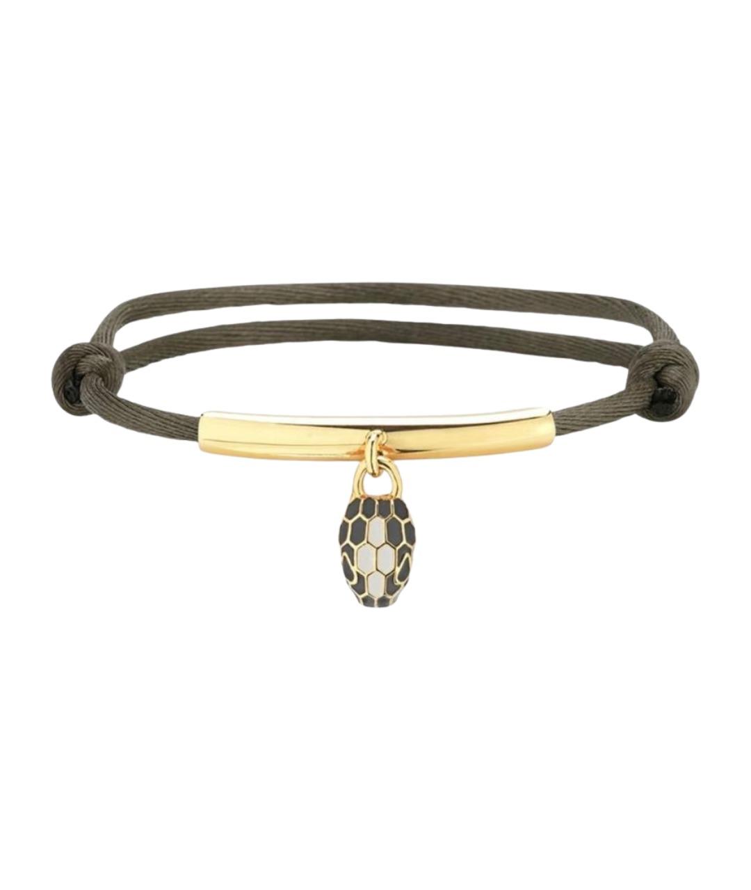 BVLGARI Хаки латунный браслет, фото 1