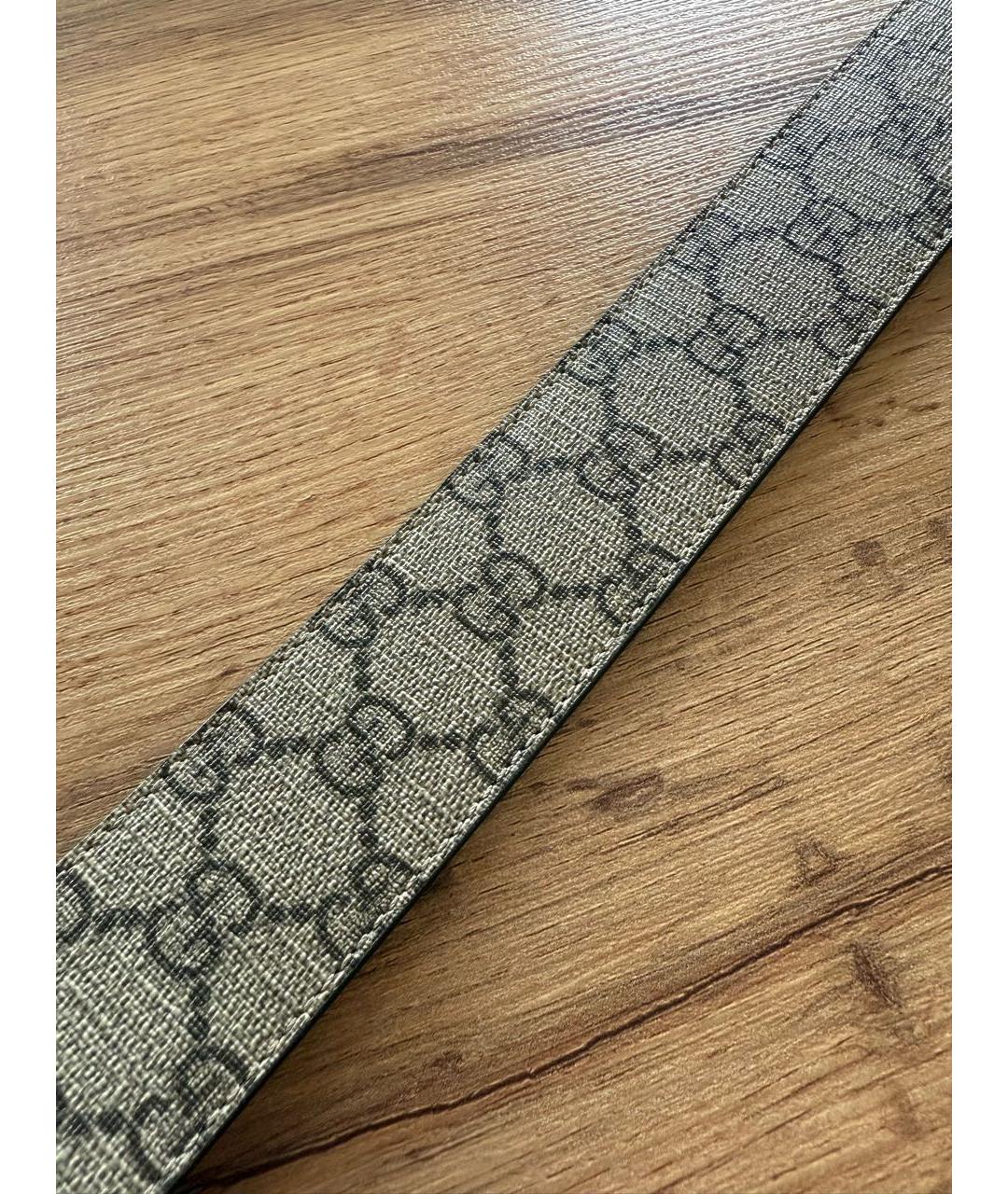 GUCCI Бежевый кожаный ремень, фото 4