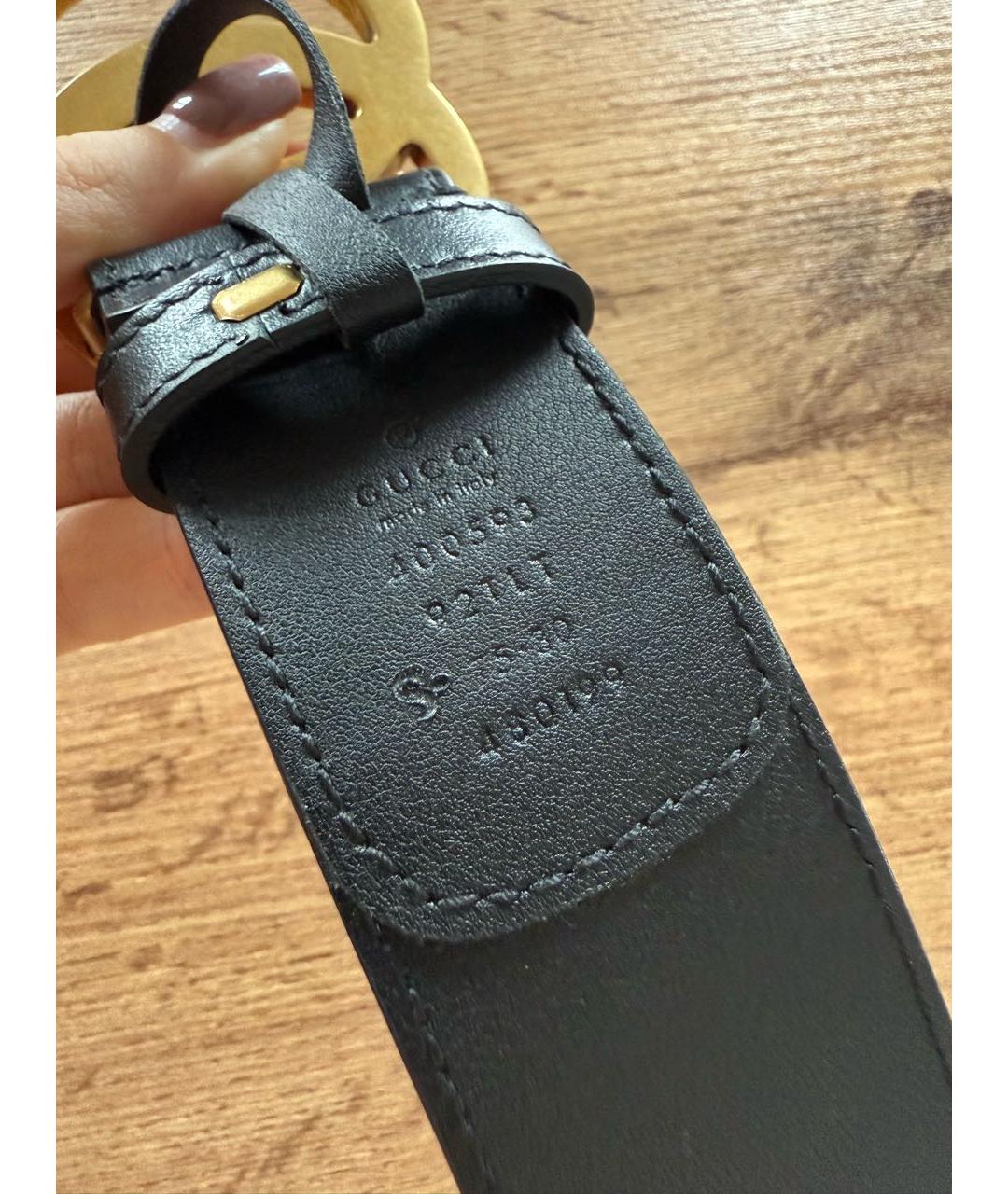 GUCCI Бежевый кожаный ремень, фото 3