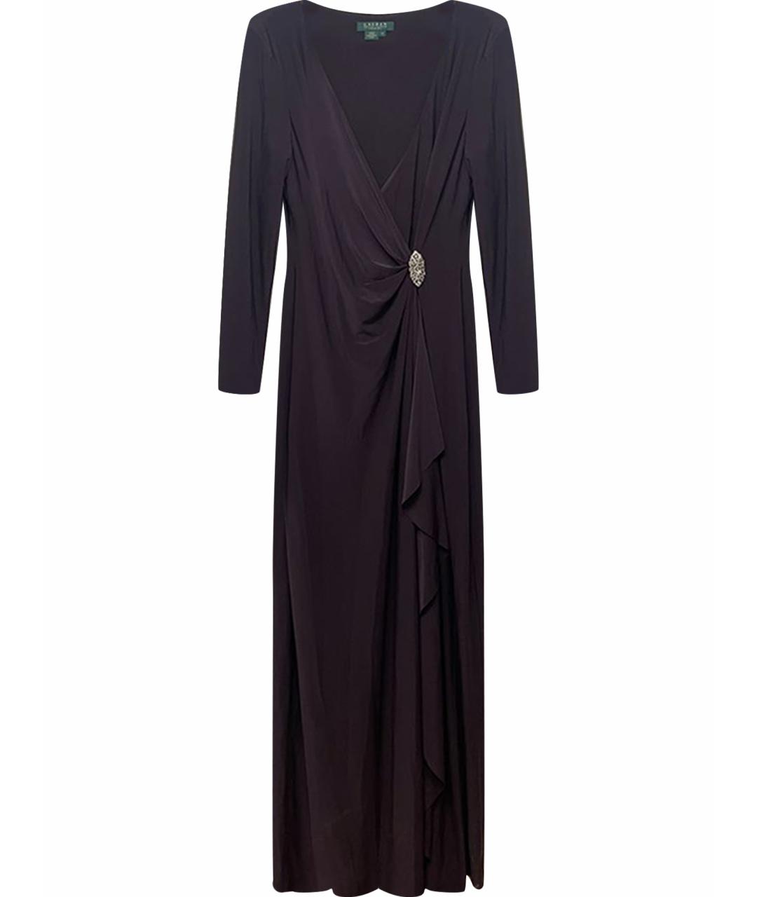 RALPH LAUREN Фиолетовое полиэстеровое вечернее платье, фото 1