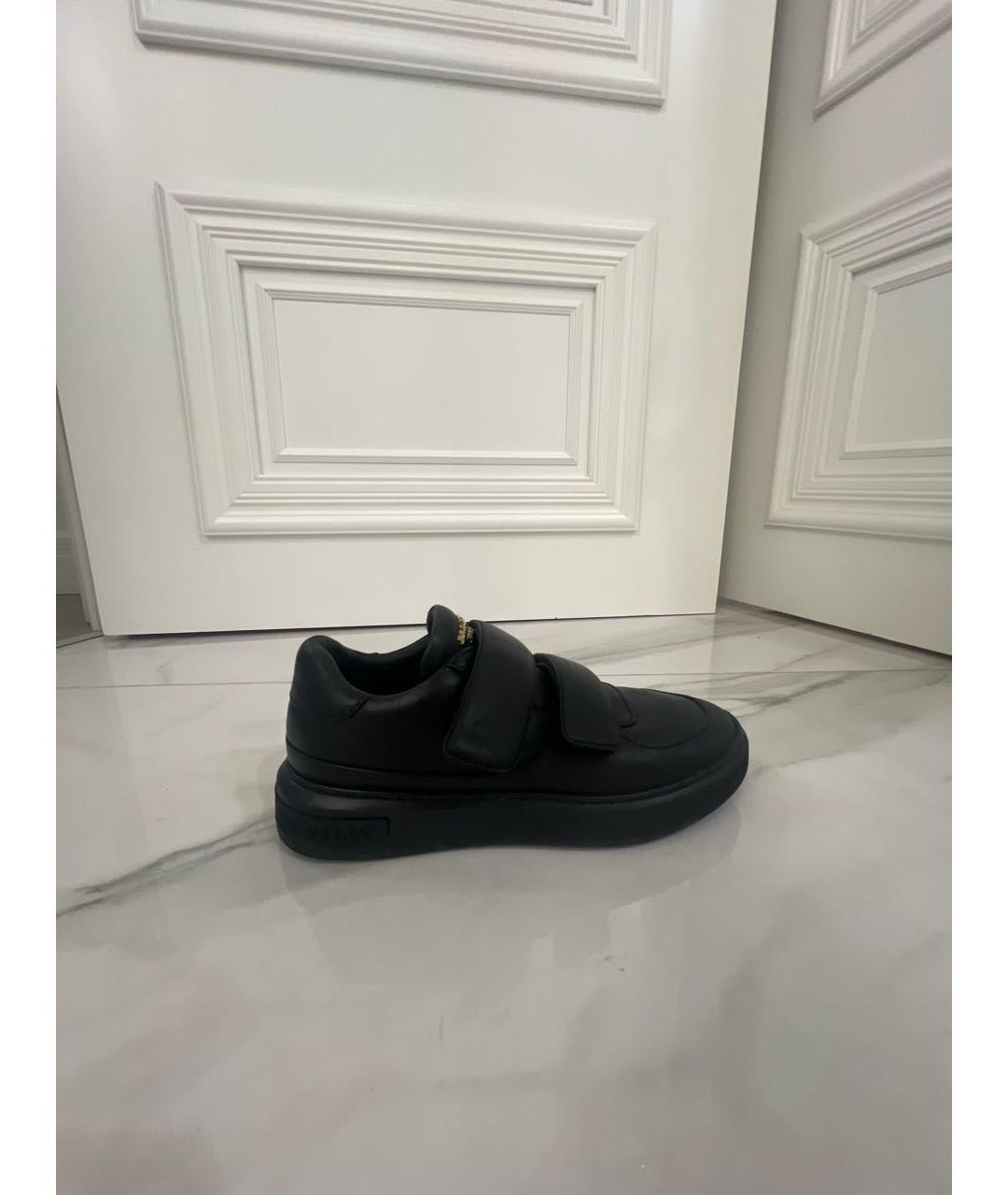 BALLY Черные кожаные кеды, фото 5