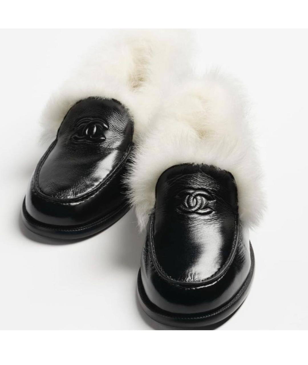 CHANEL Черные кожаные лоферы, фото 2