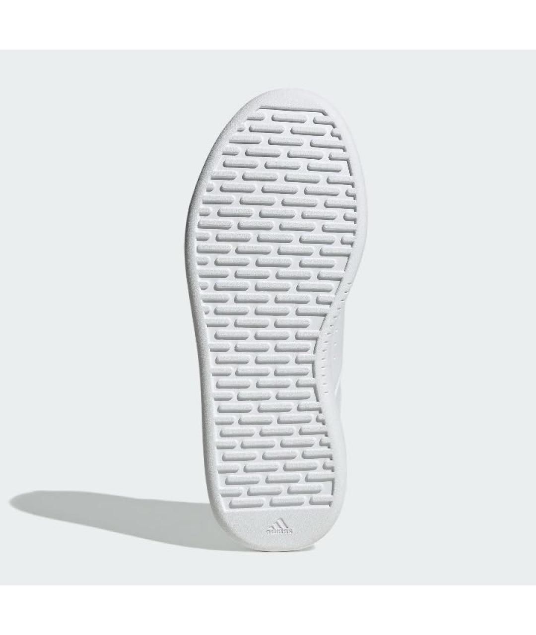 ADIDAS Белые кожаные кроссовки, фото 4