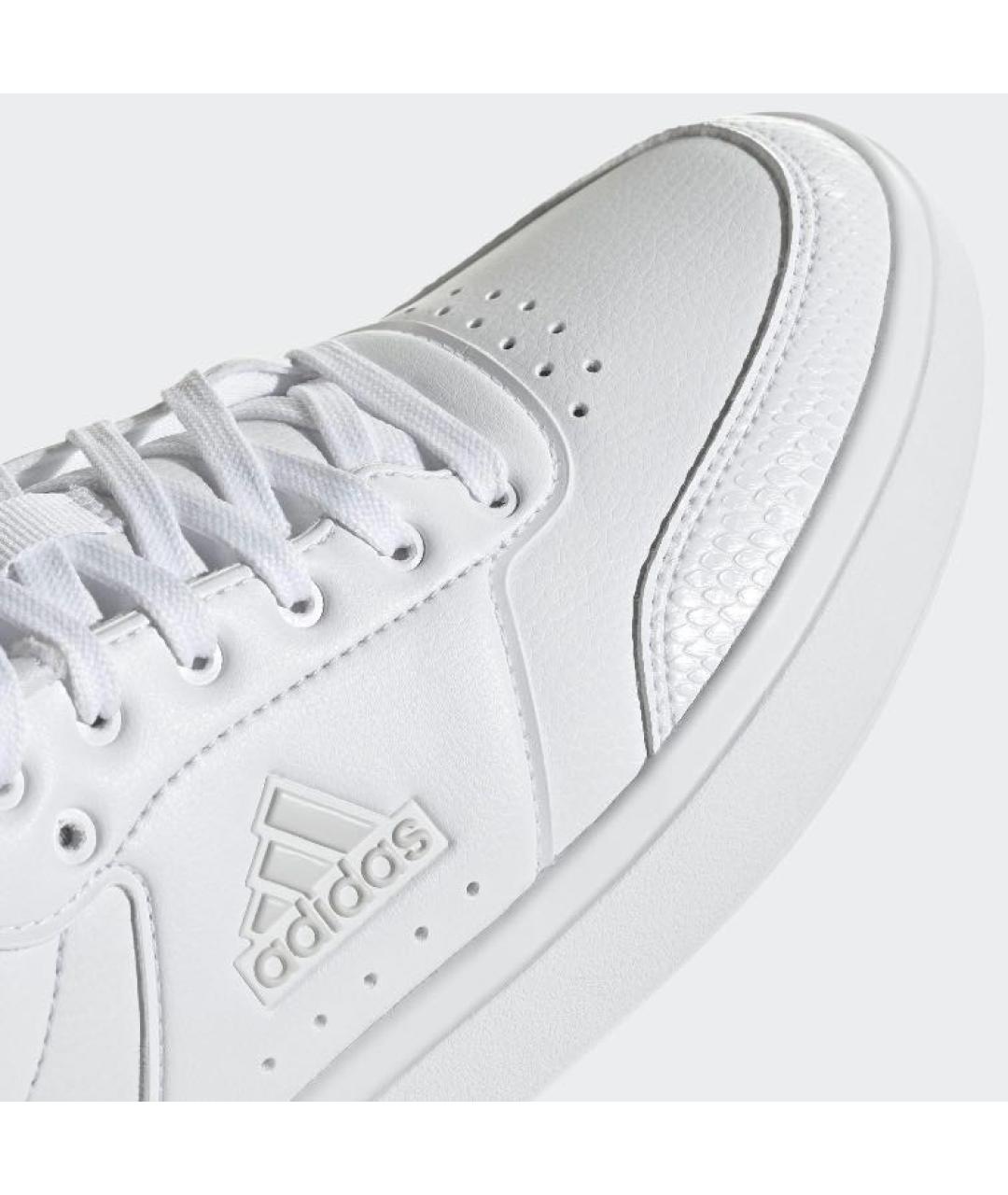 ADIDAS Белые кожаные кроссовки, фото 7