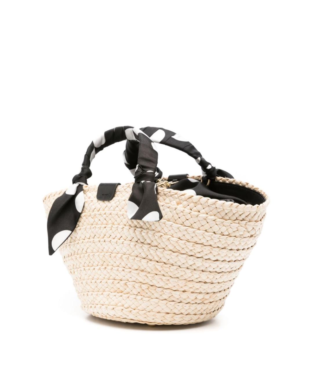 DOLCE&GABBANA Черная пелетеная сумка тоут, фото 2