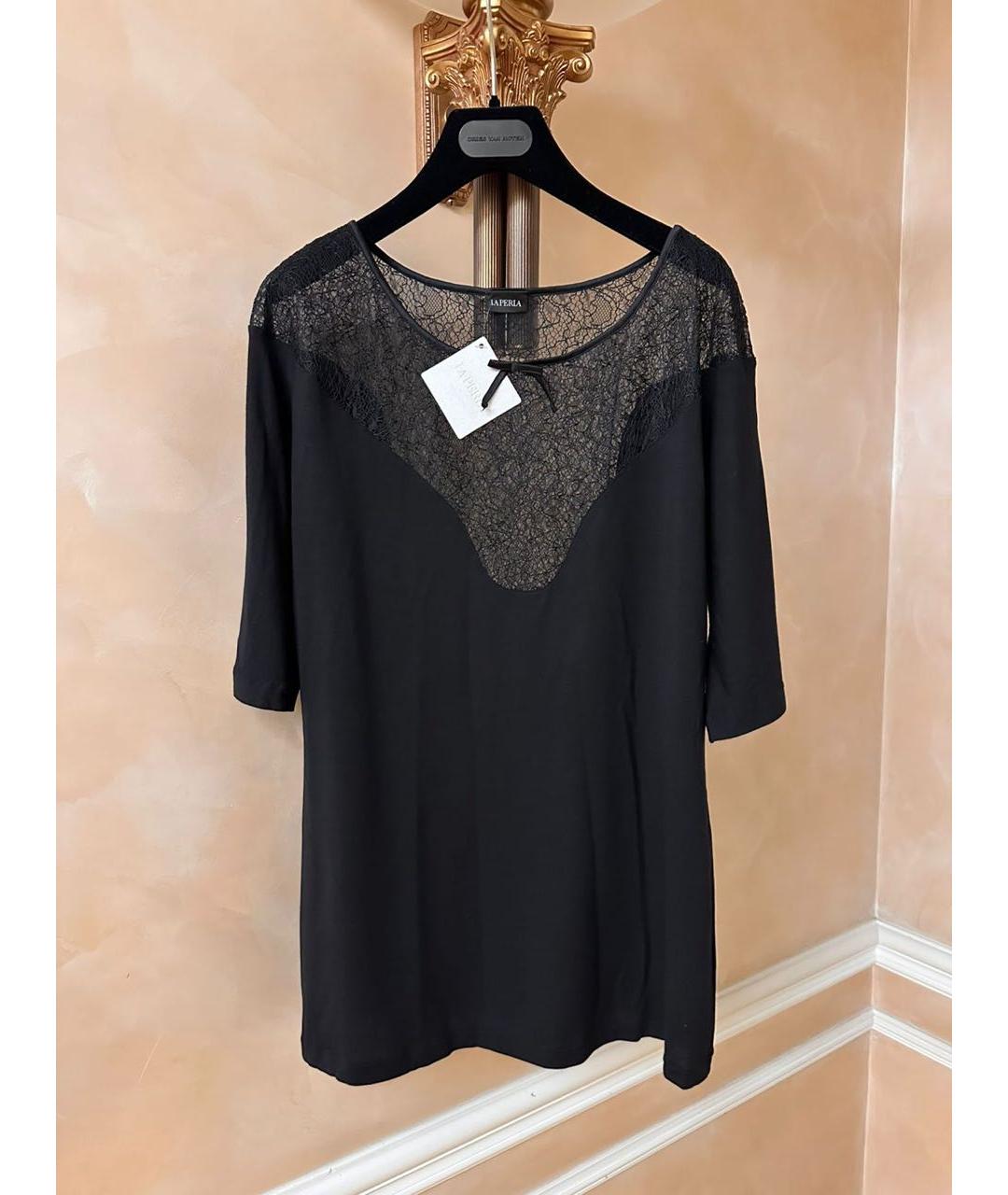 LA PERLA Черная футболка, фото 6