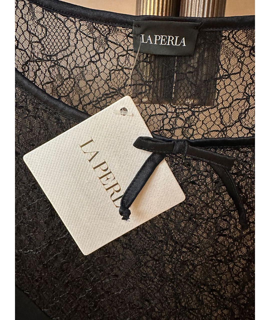 LA PERLA Черная футболка, фото 5