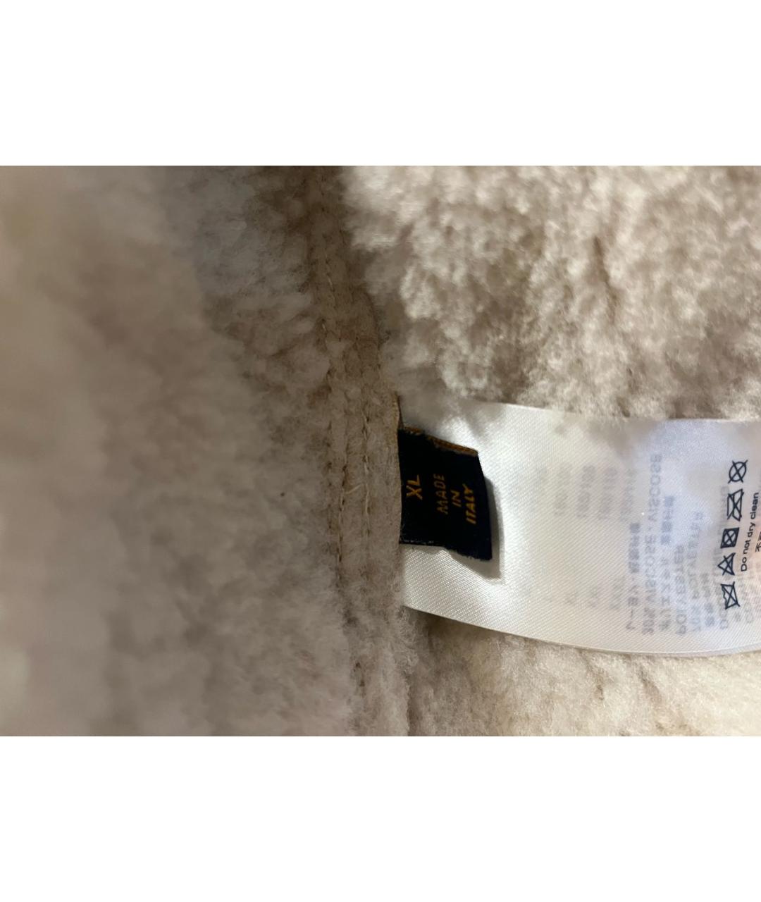 LOUIS VUITTON Коричневая кожаная дубленка/шуба, фото 6