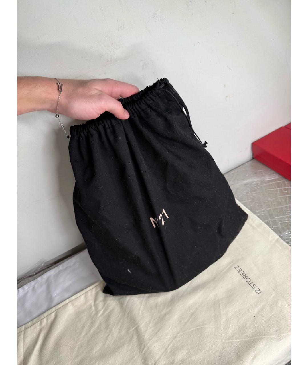 NO. 21 Зеленая кожаная сумка через плечо, фото 6