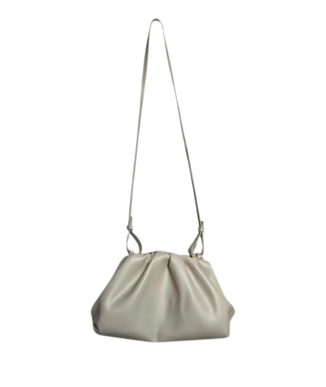 12 STOREEZ Бежевая кожаная сумка через плечо, фото 1