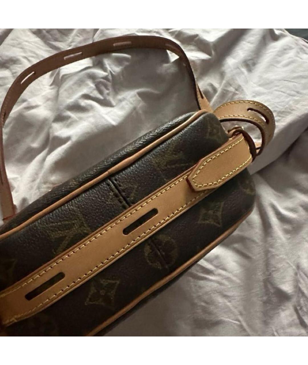 LOUIS VUITTON Коричневая кожаная сумка тоут, фото 3