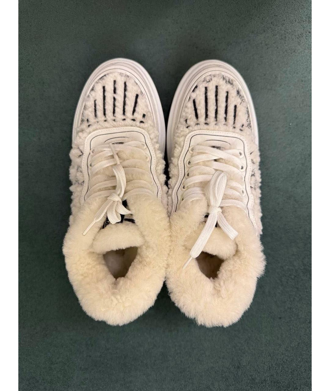 CHRISTIAN DIOR Белые кожаные кроссовки, фото 3