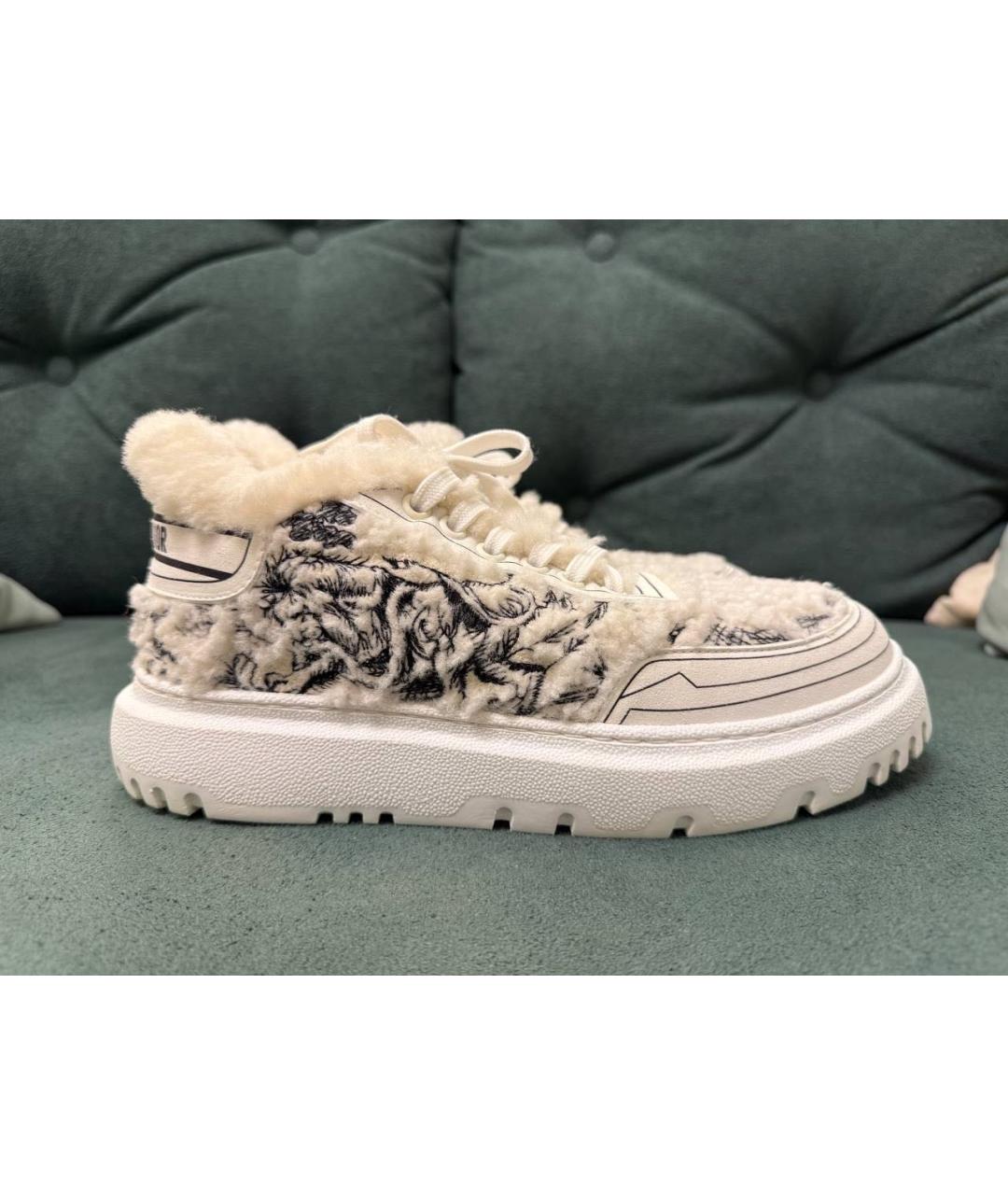 CHRISTIAN DIOR Белые кожаные кроссовки, фото 9