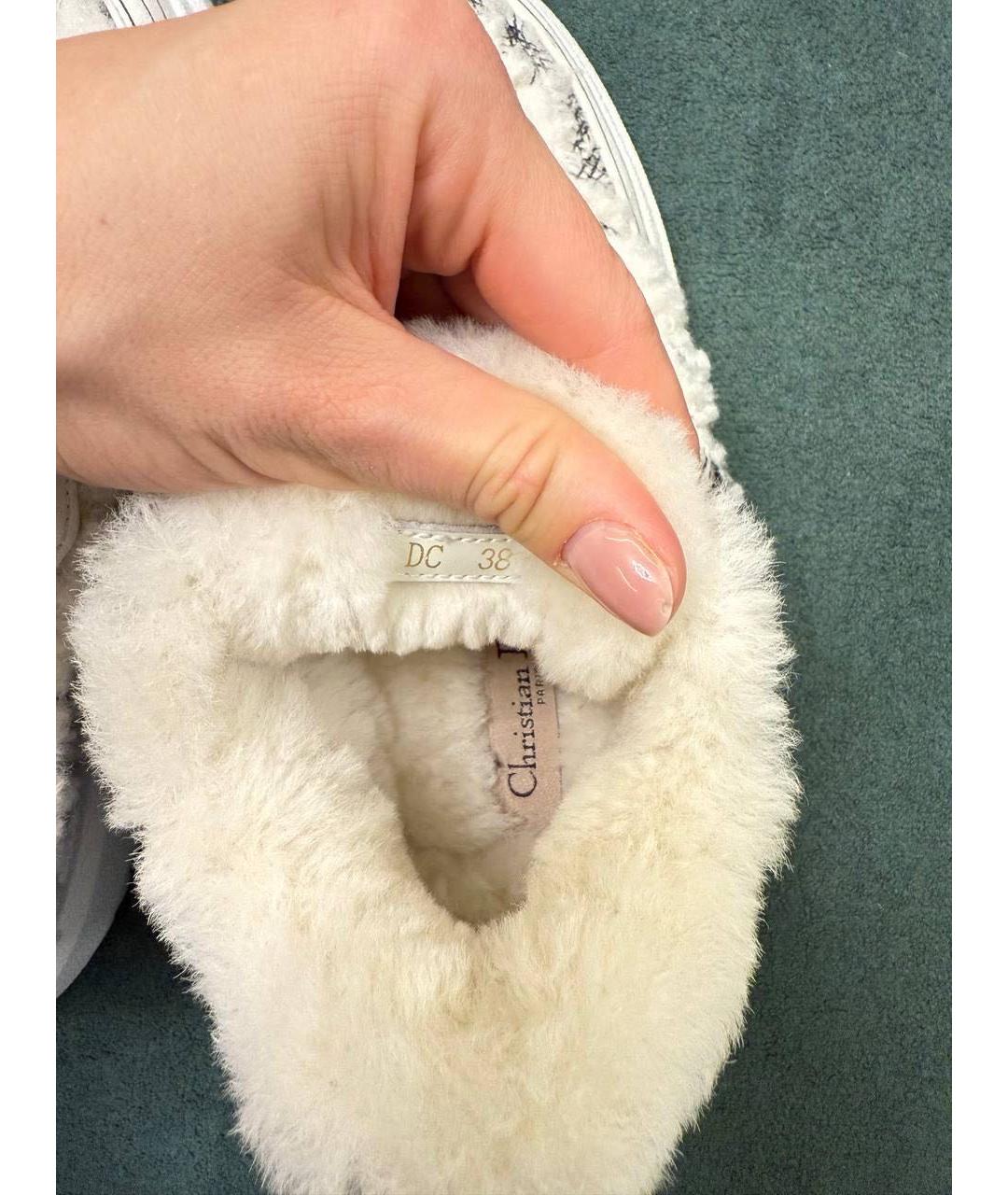 CHRISTIAN DIOR Белые кожаные кроссовки, фото 7