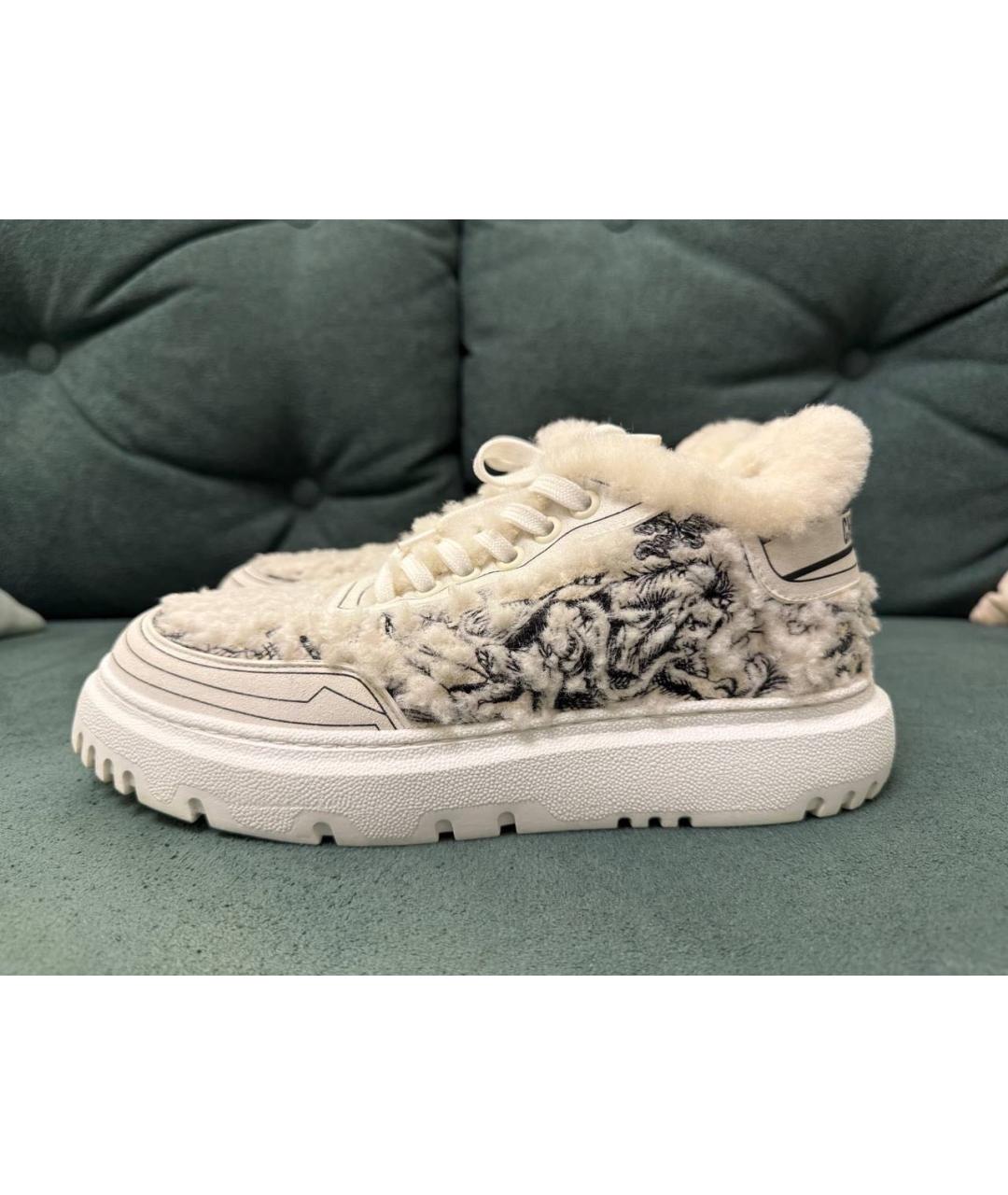 CHRISTIAN DIOR Белые кожаные кроссовки, фото 5