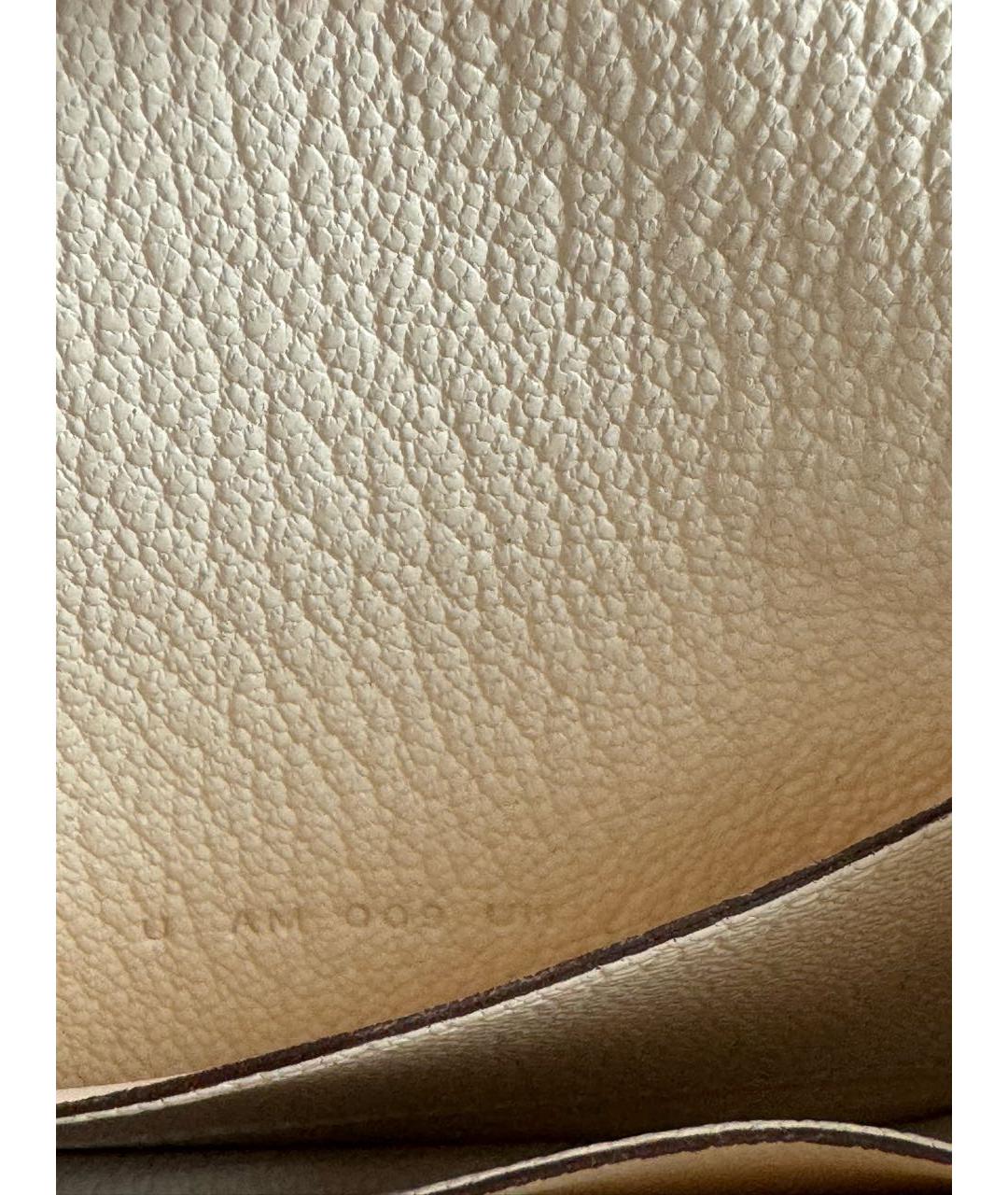 HERMES Бежевый кожаный кошелек, фото 7