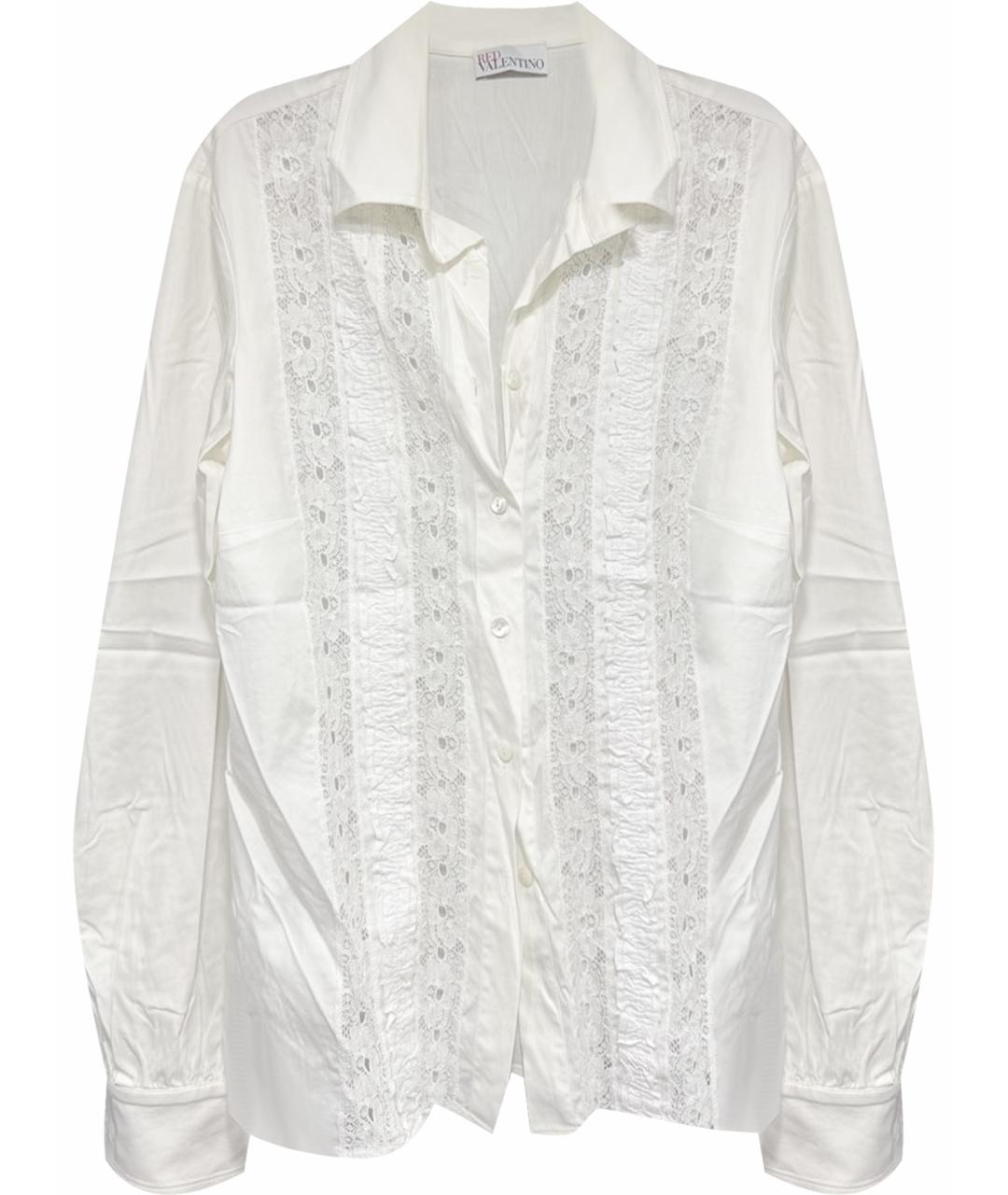 RED VALENTINO Белая хлопковая рубашка, фото 1