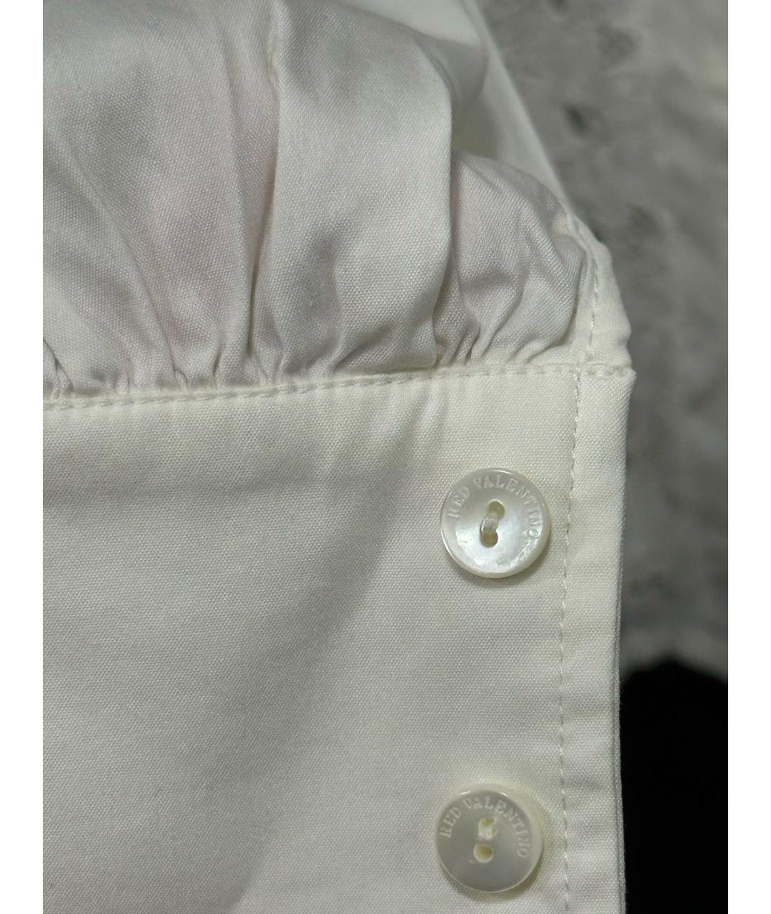 RED VALENTINO Белая хлопковая рубашка, фото 5