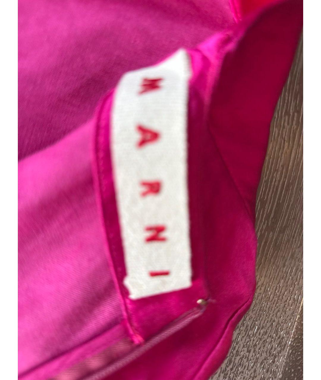 MARNI Фуксия коктейльное платье, фото 3
