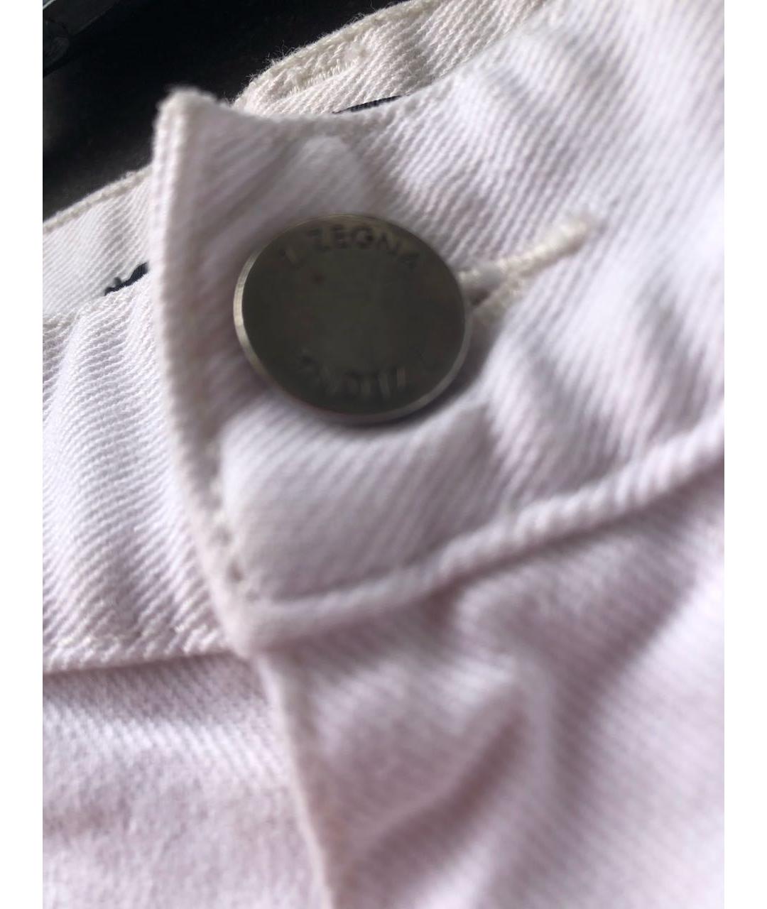 ZZEGNA Белые джинсы скинни, фото 5
