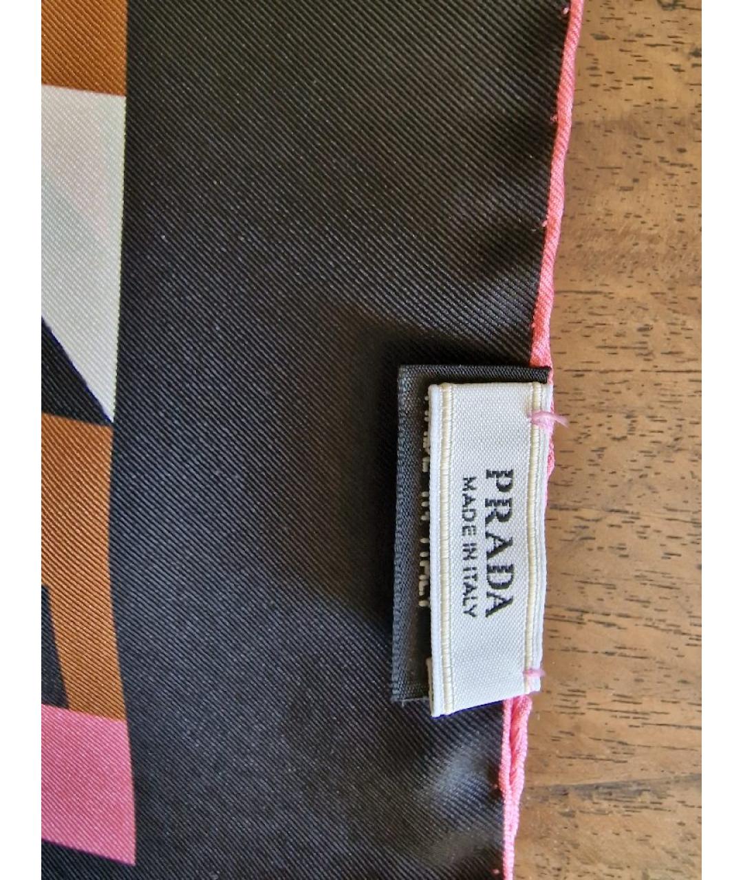 PRADA Мульти шелковый платок, фото 4